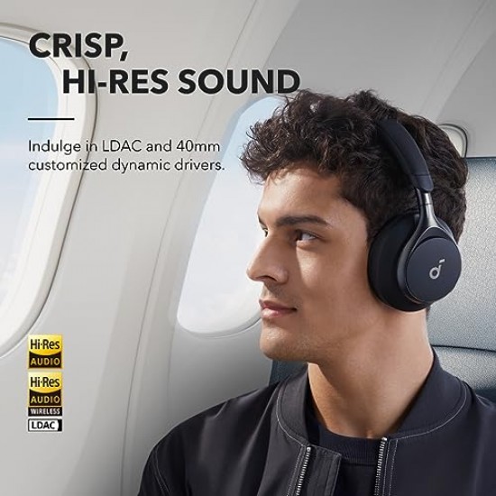 soundcore by Anker, Space One Active Noise Cancelling Bluetooth Headphones with Travel