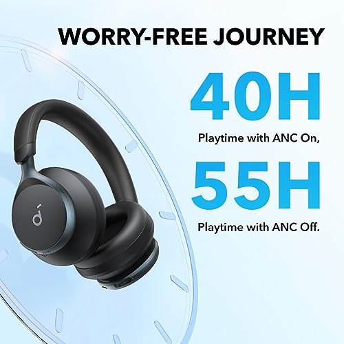 soundcore by Anker, Space One Active Noise Cancelling Bluetooth Headphones with Travel