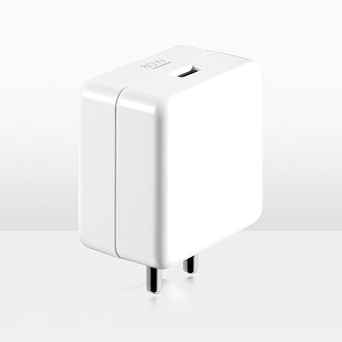 OPPO Original SUPERVOOC 33W Single Port USB Fast Charger, BIS Certified, Wall Charger Adapter (Cable Not Included, White) OPPO Original SUPERVOOC 33W Single Port USB Fast Charger, BIS Certified, Wall Charger Adapter (Cable Not Included, White)