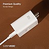 OPPO Original SUPERVOOC 33W Single Port USB Fast Charger, BIS Certified, Wall Charger Adapter (Cable Not Included, White)