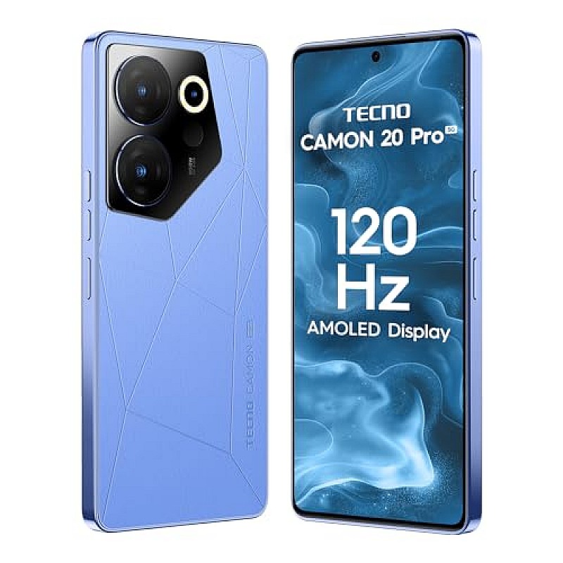 TECNO Camon 20 Pro 5G (Serenity Blue, 8GB RAM,128GB Storage) Refurbished