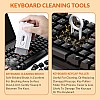 Tukzer Multifunctional 8-in-1 Cleaning Kit for Earbuds Gadget Mobile Tablet Laptop Computer Keyboard White