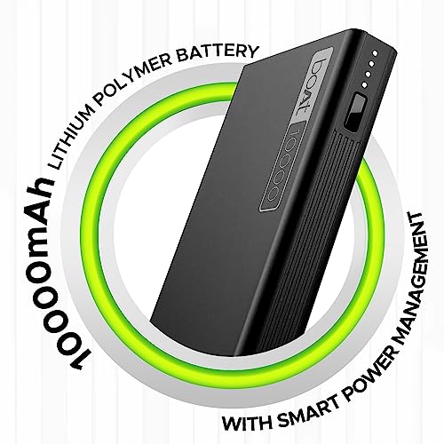 boAt Energyshroom PB300 Powerbank with 10000mAh Battery, 22.5w Fast Charging Carbon Black