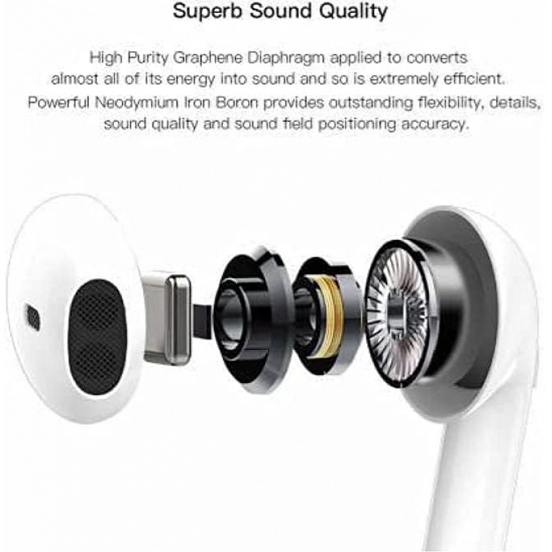 Airtree TWS I12 Bluetooth Headset White True Wireless Earbuds