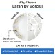 Larah by Borosil Bella Silk Series Opalware Dinner Set 47 Pieces for Family of 8 Microwave and Dishwasher Safe Plates and Bowls White