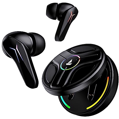 boAt Immortal 141 TWS Gaming in Ear Earbuds with Enx Tech,Up to 40 Hrs Playtime Beast Mode, Ipx4 (Black Sabre) boAt Immortal 141 TWS Gaming in Ear Earbuds with Enx Tech,Up to 40 Hrs Playtime Beast Mode, Ipx4 (Black Sabre)