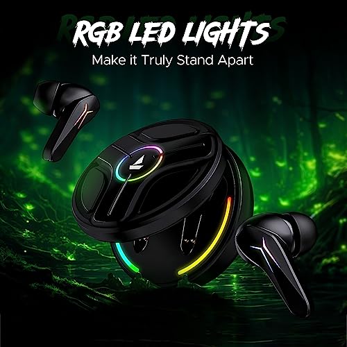 boAt Immortal 141 TWS Gaming in Ear Earbuds with Enx Tech,Up to 40 Hrs Playtime Beast Mode, Ipx4 (Black Sabre) boAt Immortal 141 TWS Gaming in Ear Earbuds with Enx Tech,Up to 40 Hrs Playtime Beast Mode, Ipx4 (Black Sabre)