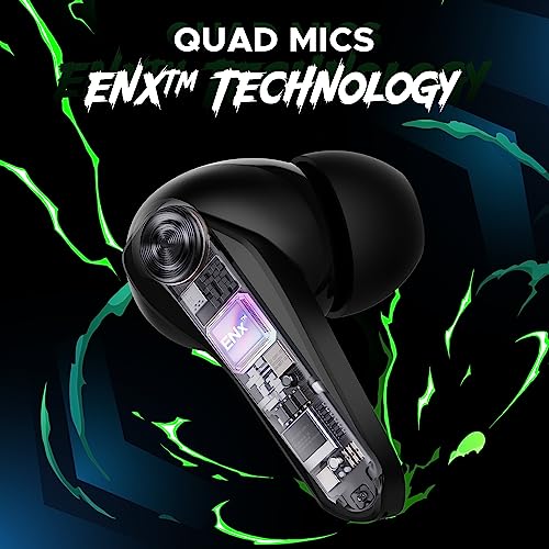 boAt Immortal 141 TWS Gaming in Ear Earbuds with Enx Tech,Up to 40 Hrs Playtime Beast Mode, Ipx4 (Black Sabre) boAt Immortal 141 TWS Gaming in Ear Earbuds with Enx Tech,Up to 40 Hrs Playtime Beast Mode, Ipx4 (Black Sabre)