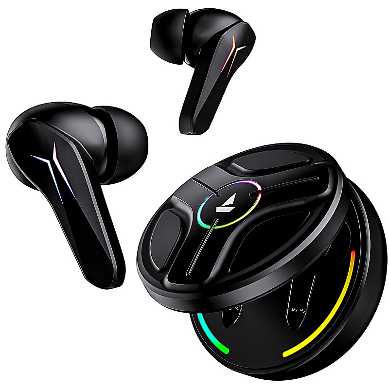 boAt Immortal 141 TWS Gaming in Ear Earbuds with Enx Tech,Up to 40 Hrs Playtime Beast Mode, Ipx4 (Black Sabre)