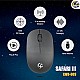 LAPCARE Safari 3 Wireless Optical Mouse with 2.4 Ghz 1000 DPI and Optical Sensor, Black