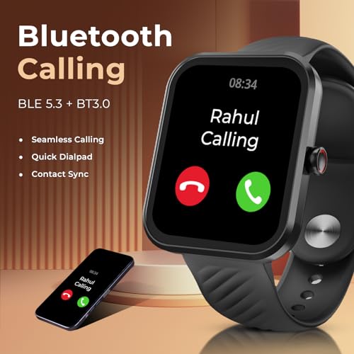 beatXP Marv Aura 1.83” HD Display Bluetooth Calling Smart Watch, Metal Body (Black) beatXP Marv Aura 1.83” HD Display Bluetooth Calling Smart Watch, Metal Body (Black)