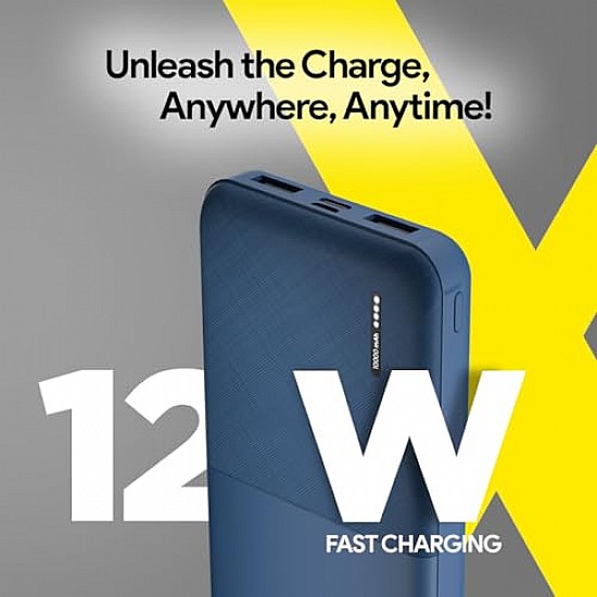 UltraCharge FLiX(Beetel) 20,000mAh QCPD Tripple output 22.5W High-Speed Power Delivery, Power Bank