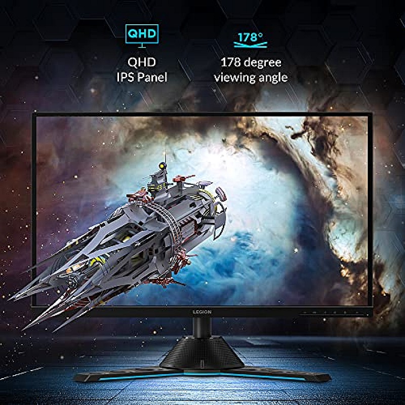 Lenovo Legion Y-Series 27 inch QHD G-SYNC Esports Gaming Monitor Y27gq-25 Black