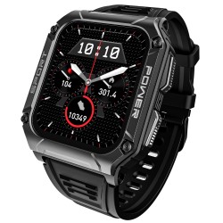 boAt Wave Armour 2 Smart Watch with 1.96" HD Display,BT Calling, Coins, Rugged Design,100 Watch (Active Black)