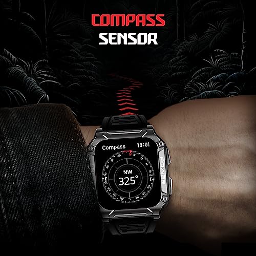 boAt Wave Armour 2 Smart Watch with 1.96" HD Display,BT Calling, Coins, Rugged Design,100 Watch (Active Black) boAt Wave Armour 2 Smart Watch with 1.96" HD Display,BT Calling, Coins, Rugged Design,100 Watch (Active Black)
