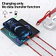 BESTOR Multi Charging Cable 3 in 1 Nylon Braided Multiple USB Fast Charging Cable for Android, iOS and Type C Devices USB Port Connectors (Red)