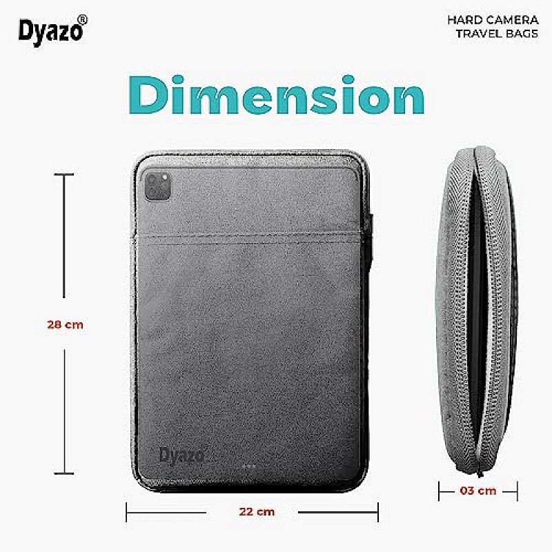 Dyazo Tablet Sleeve Cover 8 to11.6 Inch Grey