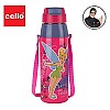 CELLO Puro Steel-X Hydra Kid 600 Water Bottle PU Insulation School Bottle Picnic Bottle Cold Insulation Bell 520ml  Pink