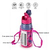 CELLO Puro Steel-X Hydra Kid 600 Water Bottle PU Insulation School Bottle Picnic Bottle Cold Insulation Bell 520ml  Pink