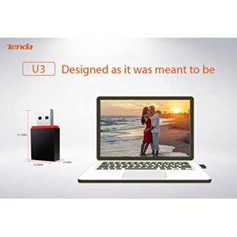 Tenda U3 WiFi Dongle 300Mbps USB Wireless Adapter, 2.4GHz, 2 Internal Antennas, USB 2.0 (Black) Tenda U3 WiFi Dongle 300Mbps USB Wireless Adapter, 2.4GHz, 2 Internal Antennas, USB 2.0 (Black)