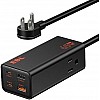 EBL 65W Wall Charger with USB C Charger, 6-in-1 Port GAN Fast Charger (2 Hours Charging) Power Strip for Smartphone, Tablet, Home More