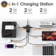 EBL 65W Wall Charger with USB C Charger, 6-in-1 Port GAN Fast Charger (2 Hours Charging) Power Strip for Smartphone, Tablet, Home More