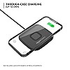 Amazon Basics 15W Qi-Certified Wireless Charging Square Pad Compatible with Pro-Black,