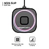 Amazon Basics 15W Qi-Certified Wireless Charging Square Pad Compatible with Pro-Black,