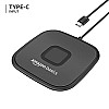 Amazon Basics 15W Qi-Certified Wireless Charging Square Pad Compatible with Pro-Black,