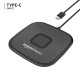 Amazon Basics 15W Qi-Certified Wireless Charging Square Pad Compatible with Pro-Black,
