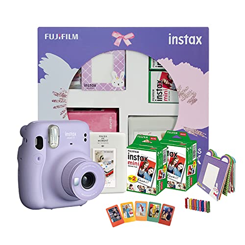 Fujifilm Instax Mini 11 Instant Camera (Lilac Purple) Happiness Box with 40 Shots Fujifilm Instax Mini 11 Instant Camera (Lilac Purple) Happiness Box with 40 Shots