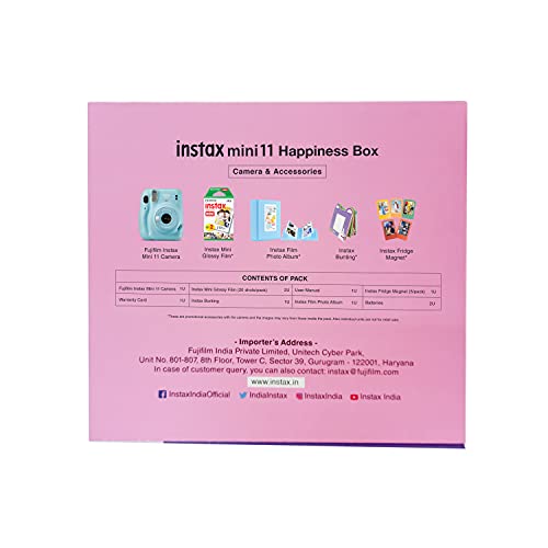 Fujifilm Instax Mini 11 Instant Camera (Lilac Purple) Happiness Box with 40 Shots Fujifilm Instax Mini 11 Instant Camera (Lilac Purple) Happiness Box with 40 Shots