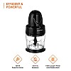 Amazon Basics 300 Watts Wired Electric Chopper with 4-Leaf Rust-Resistant Blades and Unbreakable 830 ml (Black)