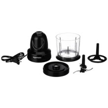 Amazon Basics 300 Watts Wired Electric Chopper with 4-Leaf Rust-Resistant Blades and Unbreakable 830 ml (Black) Amazon Basics 300 Watts Wired Electric Chopper with 4-Leaf Rust-Resistant Blades and Unbreakable 830 ml (Black)