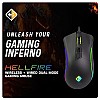 Cosmic Byte Hellfire RGB Wireless Gaming Mouse, Dual Mode, 8000 DPI, 500Hz Polling, Pixart 3104 Sensor (Black)