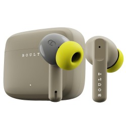Boult Audio Z60 Truly Wireless in Ear Earbuds with 60H Playtime, 4 Mics ENC (Spring Green)