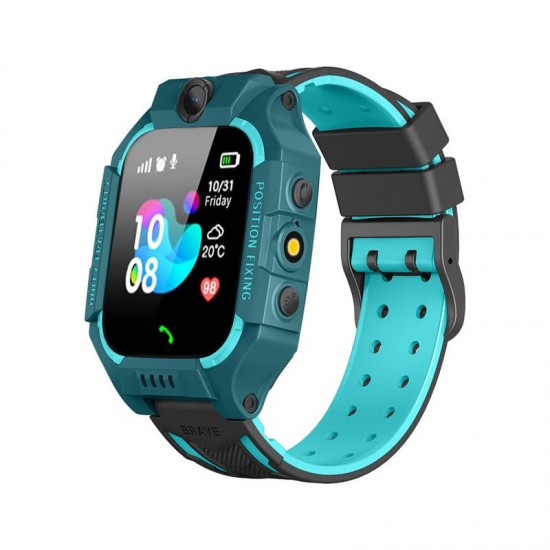 Punnk Funnk Present Smart Kids LBS Location Tracking Watch with Voice Calling, SOS, Remote Monitoring (Ocean Green)