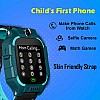 Airtree Smart Kids GPS Location Tracking Watch with Voice Calling, SOS, Remote Monitoring (Ocean Green) 