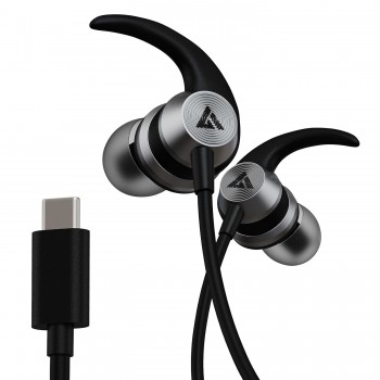 Boult Audio X1 Pro Wired Earphones with Type-C Port, (Black)