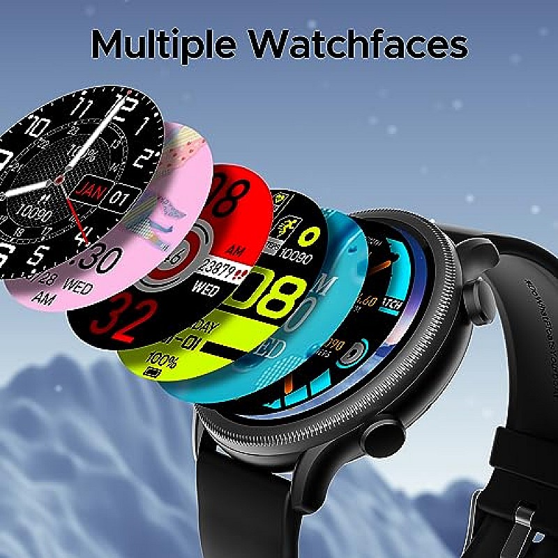 boAt Flash Plus Smart Watch with 1.39 Inch HD Display, Bluetooth Calling, 100+ Sports Mode, AI Voice Assistant Active Black