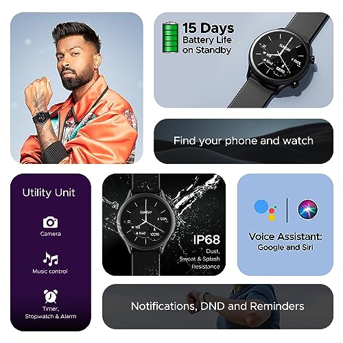 boAt Flash Plus Smart Watch with 1.39 Inch HD Display, Bluetooth Calling, 100+ Sports Mode, AI Voice Assistant Active Black boAt Flash Plus Smart Watch with 1.39 Inch HD Display, Bluetooth Calling, 100+ Sports Mode, AI Voice Assistant Active Black