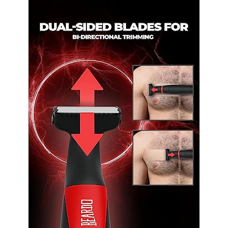 Beardo Multipurpose  Blade Trimmer  Shaver for Beard, Body, Hair & Groin  One Blade Trimmer Black