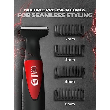 Beardo Multipurpose  Blade Trimmer  Shaver for Beard, Body, Hair & Groin  One Blade Trimmer Black