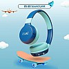 boAt Rockid Rush Wireless Headphones for Kids with Up to 10 hrs Playtime, 30mm Tuned Drivers, Bluetooth (Aqua)