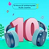 boAt Rockid Rush Wireless Headphones for Kids with Up to 10 hrs Playtime, 30mm Tuned Drivers, Bluetooth (Aqua)