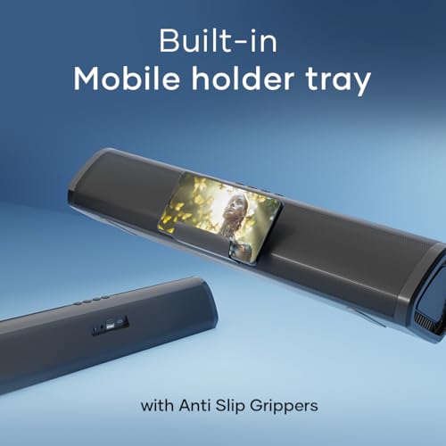 Wings Centerstage 210, 20W Soundbar, with 5.0 Bluetooth, Aux Input,7 Hours Playtime and 2500mAh Battery Capacity, Wireless Speakers Wings Centerstage 210, 20W Soundbar, with 5.0 Bluetooth, Aux Input,7 Hours Playtime and 2500mAh Battery Capacity, Wireless Speakers