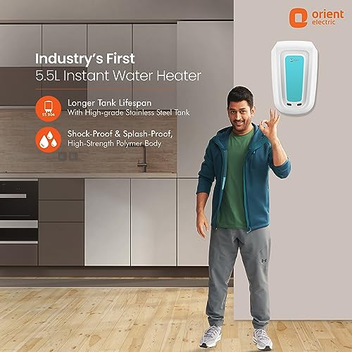 Orient Electric Rapidus 5.5L Instant Water heater (White, Pack of 1) Orient Electric Rapidus 5.5L Instant Water heater (White, Pack of 1)