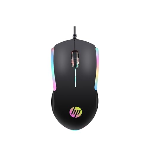 HP M160 USB Wired Gaming Optical Mouse with LED Backlight, 1000 DPI, 3 Buttons Black HP M160 USB Wired Gaming Optical Mouse with LED Backlight, 1000 DPI, 3 Buttons Black