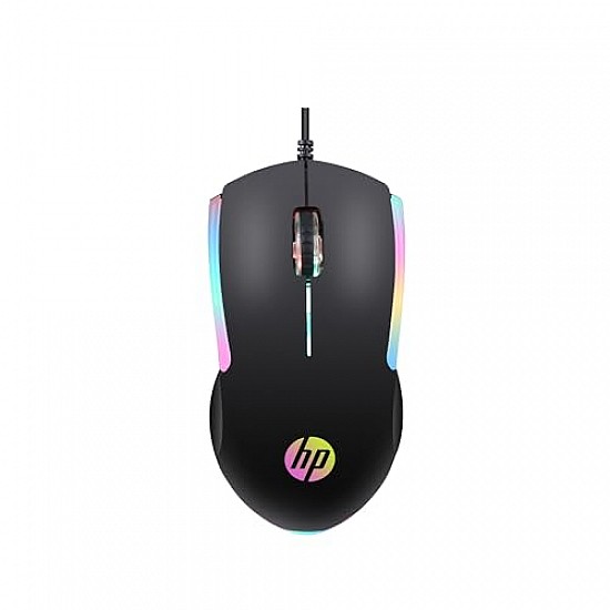 HP M160 USB Wired Gaming Optical Mouse with LED Backlight, 1000 DPI, 3 Buttons Black