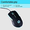 HP M160 USB Wired Gaming Optical Mouse with LED Backlight, 1000 DPI, 3 Buttons Black